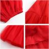 imageGirls Midi Skirts 4 Layered Tulle Tutu Skirt for Kids ampamp Teen ampamp ToddlerRed
