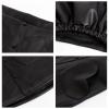 imageWELAKEN Faux Leather Skirt for Girls Toddler ampamp Kids II Girls A Line Skirt with Two Front PocketsBlack heart Pockets
