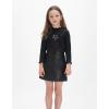 imageWELAKEN Faux Leather Skirt for Girls Toddler ampamp Kids II Girls A Line Skirt with Two Front PocketsBlack heart Pockets