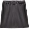 imageWELAKEN Faux Leather Skirt for Girls Toddler ampamp Kids II Girls A Line Skirt with Two Front PocketsBlack square Pocket