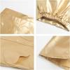 imageWELAKEN Faux Leather Skirt for Girls Toddler ampamp Kids II Girls A Line Skirt with Two Front PocketsHeart gold