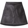 imageWELAKEN Faux Leather Skirt for Girls Toddler ampamp Kids II Girls A Line Skirt with Two Front PocketsBlack heart Pockets