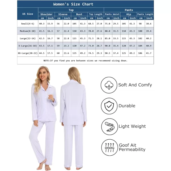 Leikar Button Up Pajama Set For Women Long Sleeve Shirt And Pajama Pants Soft Pjs Lounge SetsLight Purple