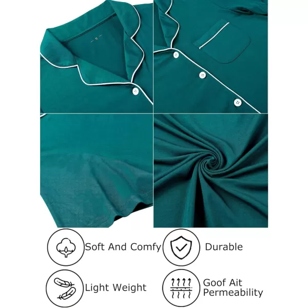 Leikar Maternity Nightgown For Women Nursing Pajamas Long Sleeve SleepshirtLong Sleevegreen