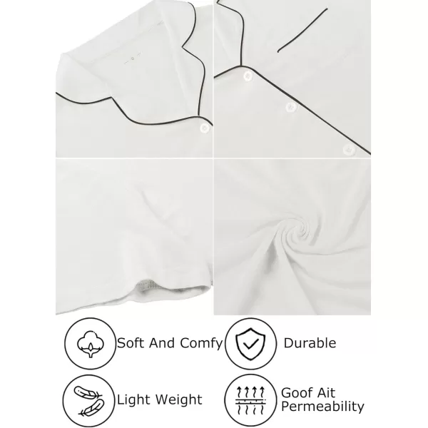 Leikar Maternity Nightgown For Women Nursing Pajamas Long Sleeve SleepshirtLong Sleevewhite