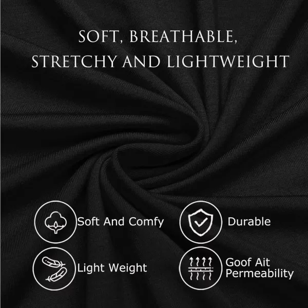 Leikar Sexy Lingerie For Women Cotton Nightgowns V Neck Babydoll Chemise SleepwearBlack