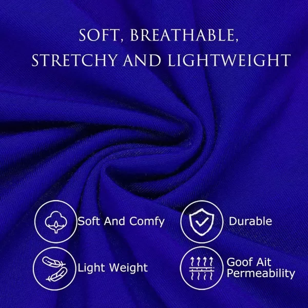 Leikar Sexy Lingerie For Women Cotton Nightgowns V Neck Babydoll Chemise SleepwearCobalt Blue