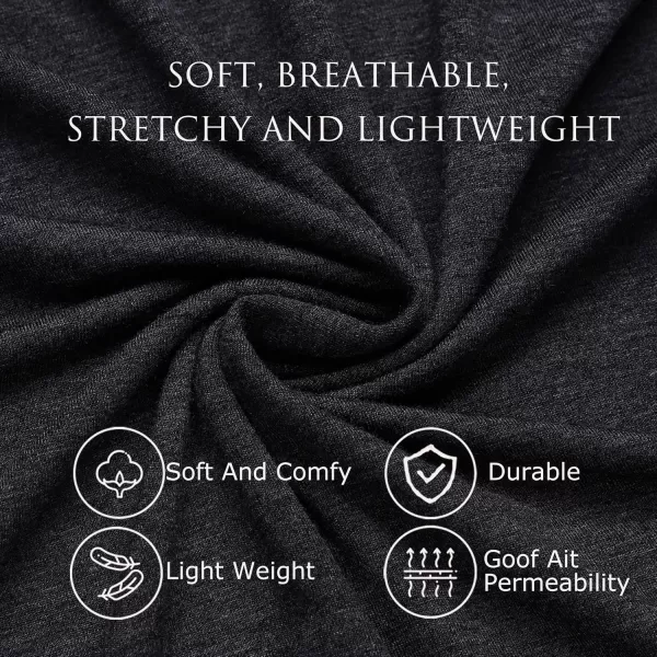 Leikar Sexy Lingerie For Women Cotton Nightgowns V Neck Babydoll Chemise SleepwearDeep Gray