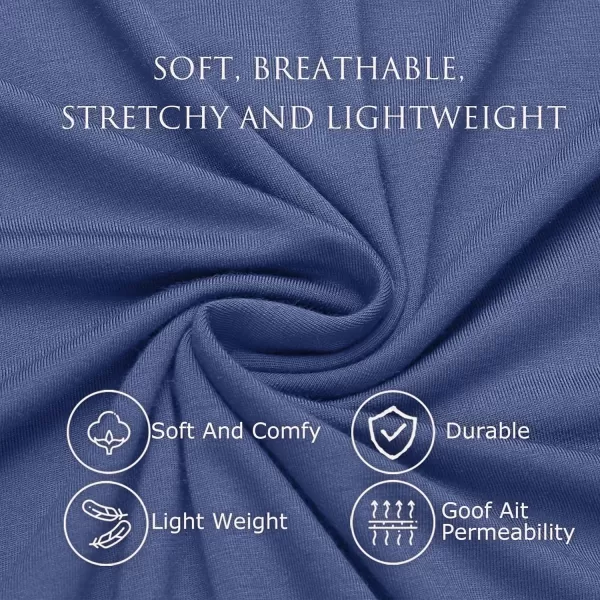 Leikar Sexy Lingerie For Women Cotton Nightgowns V Neck Babydoll Chemise SleepwearLight Blue
