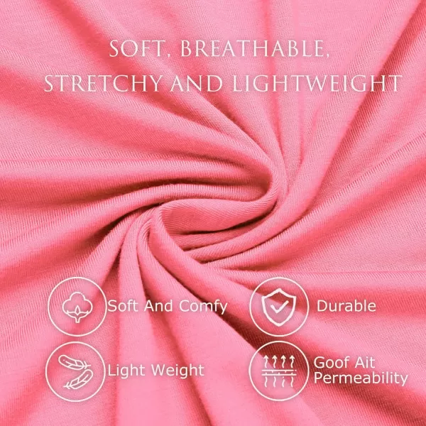 Leikar Sexy Lingerie For Women Cotton Nightgowns V Neck Babydoll Chemise SleepwearLight Coral