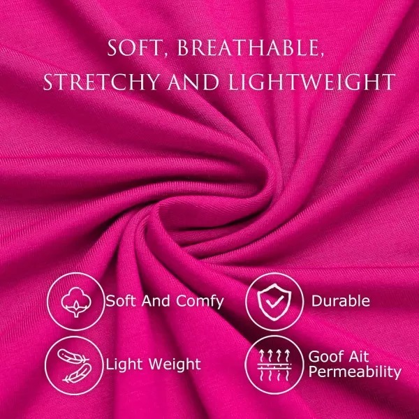 Leikar Sexy Lingerie For Women Cotton Nightgowns V Neck Babydoll Chemise SleepwearRose Red