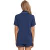 imageLeikar 2 Pack Button Up Pajama Set For Women Sleepwear Soft Pjs Bride PajamasBlackNavy