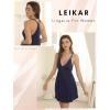 imageLeikar Sexy Valentines Lingerie For Women Nightgowns V Neck Babydoll Chemise SleepwearBlue