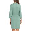 imageLeikar Short Robes For Women Soft Bathrobe Lightweight Bamboo Kimono Robes Ladies LoungewearSage