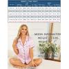 imageLeikar Silk Pajamas For Women Button Down Pajamas Satin PJ Set Soft SleepwearPink Stripe