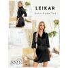 imageLeikar Silk Robe For Women Floral Kimono Bridesmaid Pajamas Satin Flower BathrobeBlack