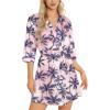 imageLeikar Silk Robe For Women Floral Kimono Bridesmaid Pajamas Satin Flower BathrobeFloral Coconut Tree