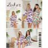 imageLeikar Silk Robe For Women Floral Kimono Bridesmaid Pajamas Satin Flower BathrobeFloral Coconut Tree