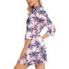 imageLeikar Silk Robe For Women Floral Kimono Bridesmaid Pajamas Satin Flower BathrobeFloral Coconut Tree