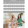 imageLeikar Silk Robe For Women Floral Kimono Bridesmaid Pajamas Satin Flower BathrobeFloral Green Leaf
