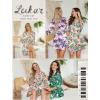 imageLeikar Silk Robe For Women Floral Kimono Bridesmaid Pajamas Satin Flower BathrobeFloral Light Green