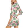 imageLeikar Silk Robe For Women Floral Kimono Bridesmaid Pajamas Satin Flower BathrobeFloral Light Green