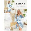 imageLeikar Silk Robe For Women Floral Kimono Bridesmaid Pajamas Satin Flower BathrobeLight Blue