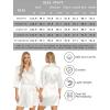 imageLeikar Silk Robe For Women Floral Kimono Bridesmaid Pajamas Satin Flower BathrobeWhite