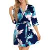 Floral Blue Leaf