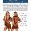 imageLeikar Silk Pajamas For Women Button Down Pajamas Satin PJ Set Soft SleepwearCoffee