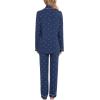 image:imageLeikar Button Down Pajamas for Women Soft Viscose Sleepwear Long Sleeve Pjs Set Maternity Nursing Postpartum LoungewearBlue White Heart