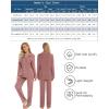 image:imageLeikar Button Down Pajamas for Women Soft Viscose Sleepwear Long Sleeve Pjs Set Maternity Nursing Postpartum LoungewearBrick Red