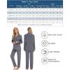image:imageLeikar Button Down Pajamas for Women Soft Viscose Sleepwear Long Sleeve Pjs Set Maternity Nursing Postpartum LoungewearDark Grey