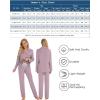 image:imageLeikar Button Down Pajamas for Women Soft Viscose Sleepwear Long Sleeve Pjs Set Maternity Nursing Postpartum LoungewearViolet