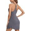 image:imageLeikar Sexy Nightgown for Women V Neck Babydoll Chemise Sleepwear Soft Viscose Cami Night DressDark Gray