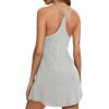 image:imageLeikar Sexy Nightgown for Women V Neck Babydoll Chemise Sleepwear Soft Viscose Cami Night DressGray