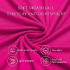 image:imageLeikar Sexy Nightgown for Women V Neck Babydoll Chemise Sleepwear Soft Viscose Cami Night DressRose Red