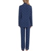 image:imageLeikar Button Down Pajamas for Women Soft Viscose Sleepwear Long Sleeve Pjs Set Nursing Postpartum LoungewearBlue White Heart
