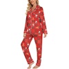 image:imageLeikar Button Down Pajamas for Women Soft Viscose Sleepwear Long Sleeve Pjs Set Nursing Postpartum LoungewearChristmas 2