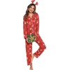 image:imageLeikar Button Down Pajamas for Women Soft Viscose Sleepwear Long Sleeve Pjs Set Nursing Postpartum LoungewearChristmas 2