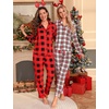 image:imageLeikar Button Down Pajamas for Women Soft Viscose Sleepwear Long Sleeve Pjs Set Nursing Postpartum LoungewearWhite Plaid