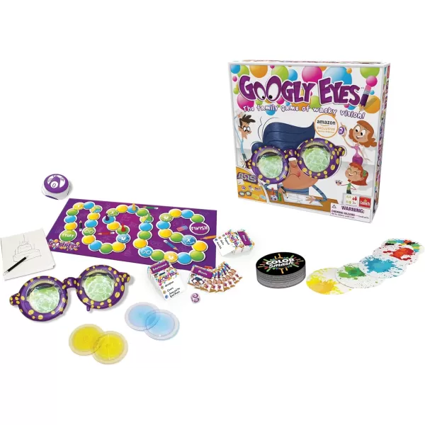 Goliath Amazon Exclusive Bonus Edition Googly Eyes  Includes Color Smash Card GameMulticolour