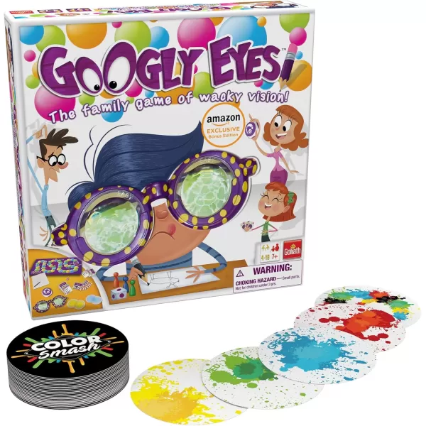 Goliath Amazon Exclusive Bonus Edition Googly Eyes  Includes Color Smash Card GameMulticolour