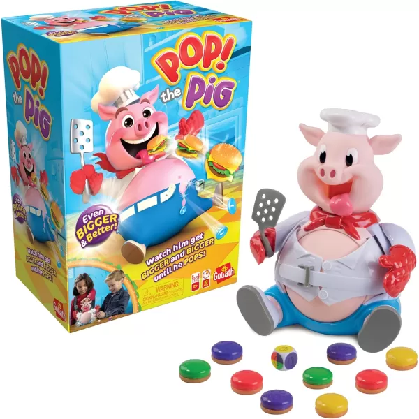 Goliath Pop The Pig wBonus 24pc Puzzle Amazon ExclusivePop the Pig Game  Bigger  Better