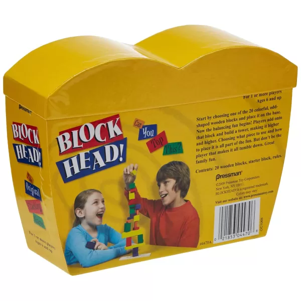 Pressman Blockhead  The Original Stacking Game Yellow 5quot