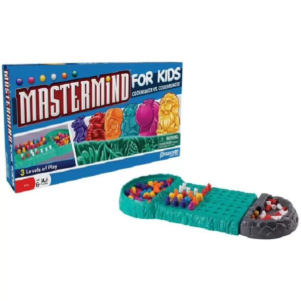 Pressman Mastermind for Kids  Codebreaking Game With Three Levels of Play Multicolor 5quotCodebreaking