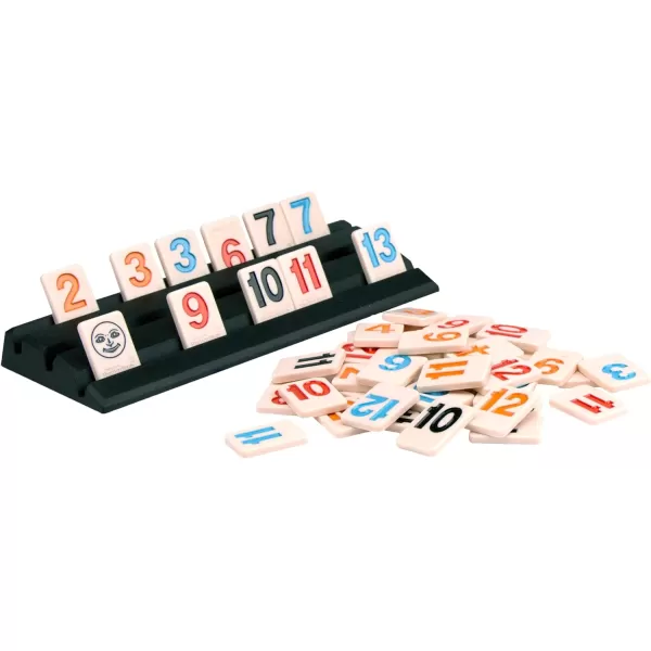 Pressman Original Retro Style Large Numbers Rummikub  Includes Tiles with Bright OverSized Inset Numbers for Easy Viewing Multi Color