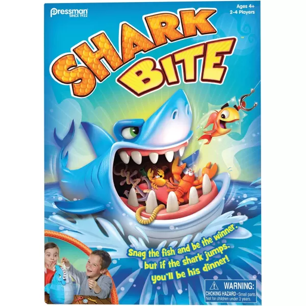 Pressman Shark Bite with Lets Go Fishin Card Game Amazon ExclusiveShark Bite