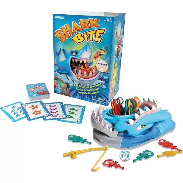 Pressman Shark Bite with Lets Go Fishin Card Game Amazon ExclusiveShark Bite Amazon Exclusive wLets Go Fishin Card Game