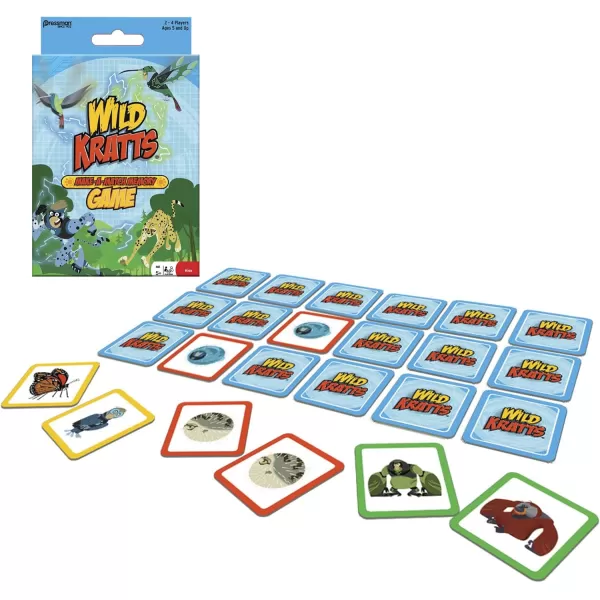 Pressman Wild Kratts Make A Match in Box Game Multicolored 5quot 60 months to 180 months